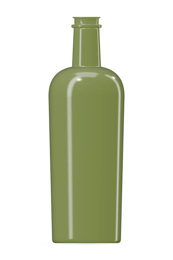 Bouteille PET LORKA 750 ml, vert olive, sans bouchon · illustration générée